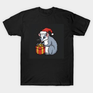 oppossum with a gift T-Shirt